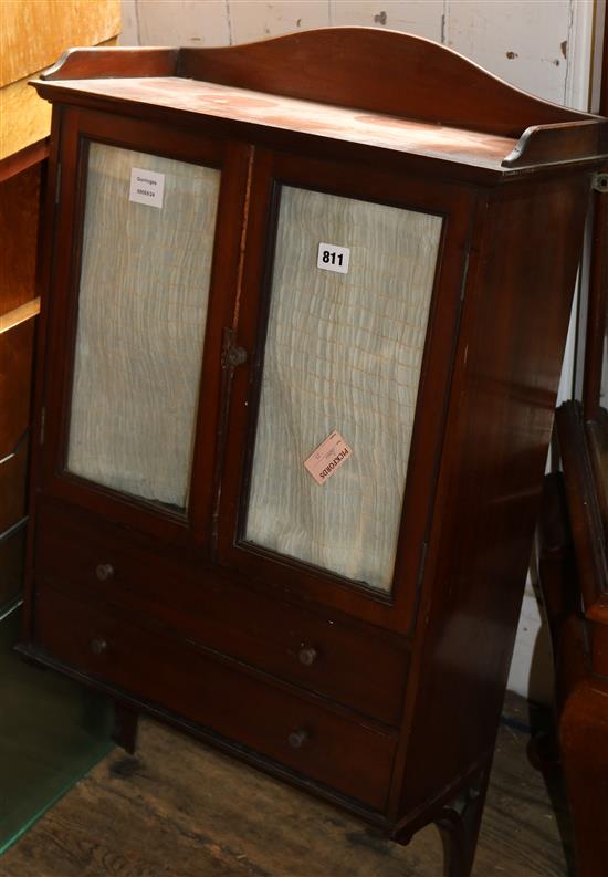 Victorian mahogany medicine cabinet